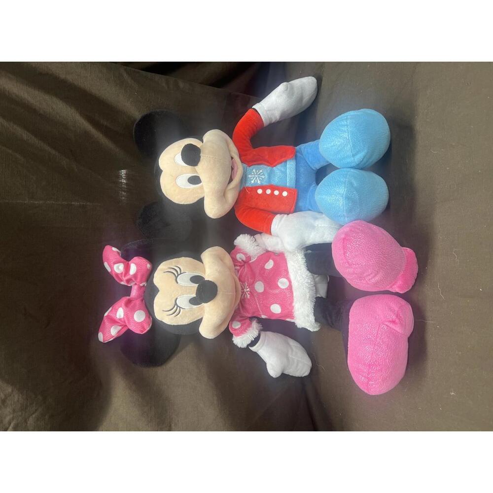 Disney Minnie and Mickey Mouse Plush Toys Set